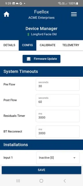 Config Screen