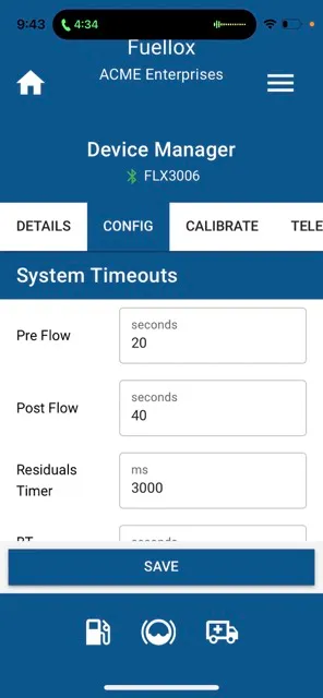 Enter Config Page