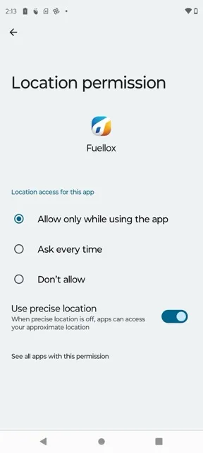 Android Apps Settings