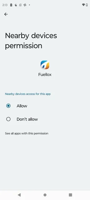 Android Apps Settings