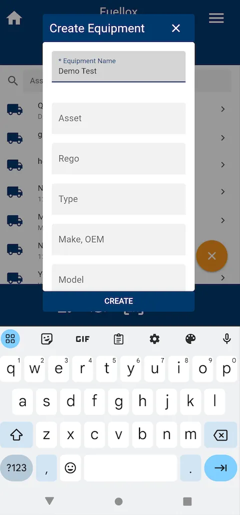Fuellox mobile create equipment demo